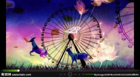 爱情歌曲背景 浪漫摩天轮