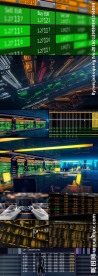 3D动画展示世界货币交易数据世