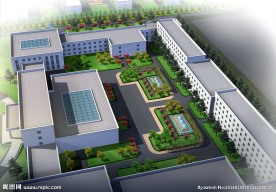 办公园区景观设计psd