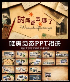 时间都去哪了同学会相册PPT模