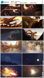 金龙飞天龙腾山河视频素材