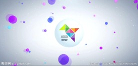 充满活力多彩三维粒子球吸附弹跳