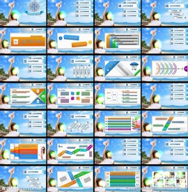 蓝色教育模板