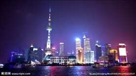 上海东方明珠外滩浦东夜景
