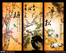 松竹梅岁寒三友