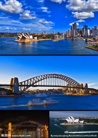 悉尼歌剧院海滨大桥实拍视频素材