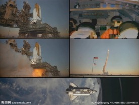 美国载人航天飞机发射升空视频