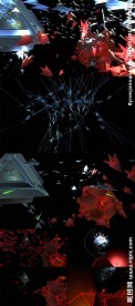 低面3D太空大战VJ视频素材