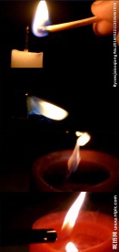 蜡烛的点燃熄灭实拍视频素材