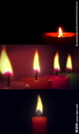 节庆节日喜庆蜡烛实拍视频素材