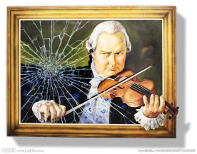 3D立体画 愤怒的演奏