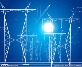 电力输送大铁人创意海报