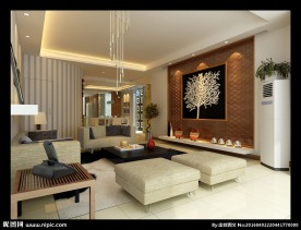 客厅电视背景墙效果