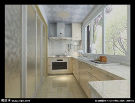 厨房推拉门效果图