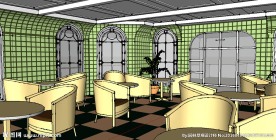 咖啡厅草图大师SU模型