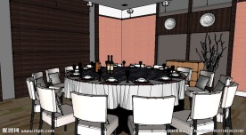 小包房草图大师SU模型