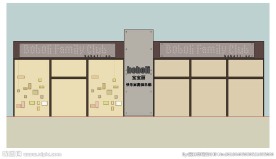 俱乐部店头门头草图大师SU模型