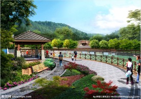 亲水平台效果图