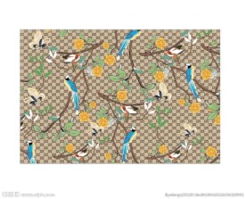 gucci 古倚 花 树枝 鸟