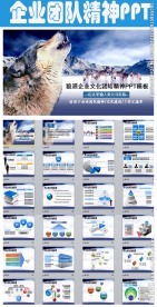 狼群文化企业狼道团队精神PPT