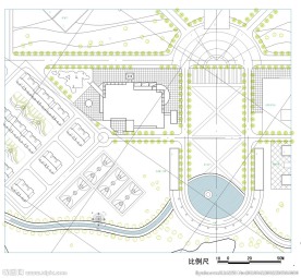 学校建筑规划CAD平面图