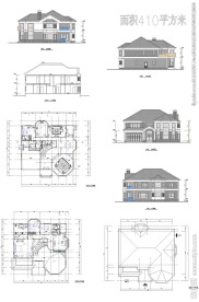欧式家居建筑CAD模板图