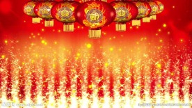 新年元旦超喜庆灯笼瀑布LED视