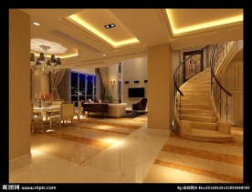 别墅楼梯过道设计