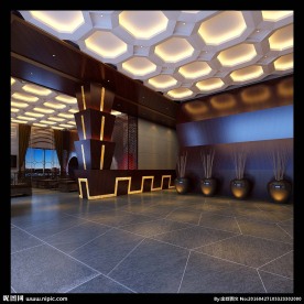 大堂吊顶效果图