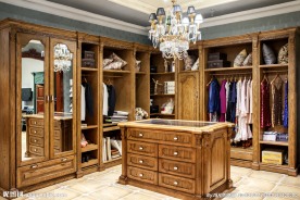 整木家居 衣柜 衣帽间 实木柜