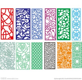 隔断 雕花 线条 线稿 雕刻玻