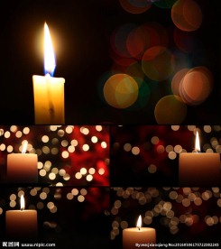 感恩祝福蜡烛背景视频素材