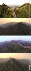 航拍长城实拍视频素材