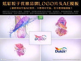 炫彩粒子优雅品牌LOGO模板