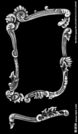 木门洋花灰度图