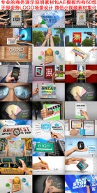 专业的商务演示说明素材包AE