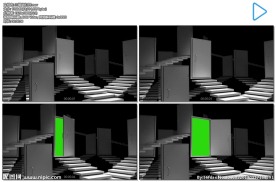 三维门打开绿屏抠像