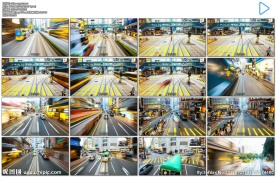 香港街道快速穿梭