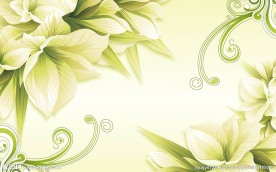 现代简约优雅花朵花卉植物背景墙