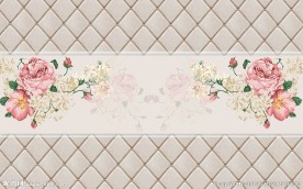 现代简约优雅花朵背景墙