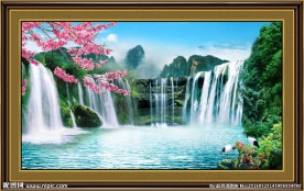 财源滚滚 山水风景