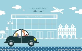 现代简约卡通图案背景墙