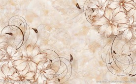 优雅花卉背景墙