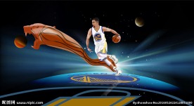 NBA球星库里海报