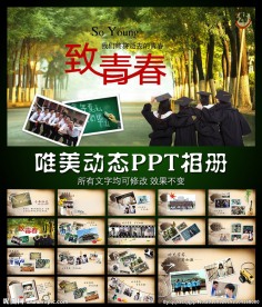 致青春唯美PPT相册