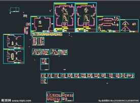 伴山尊品别墅外墙装饰图纸