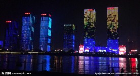 长沙橘子洲夜景