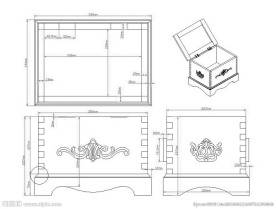 翻盖箱子设计图纸