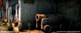 大炮场景 灯光材质全