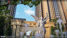 牌坊 雕塑 入口标志